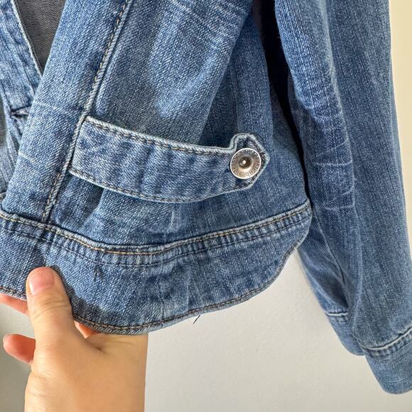 Lane Bryant Classic Stretch Denim Plus Size 22 Wash Jean Jacket Y2K - Picture 5 of 8